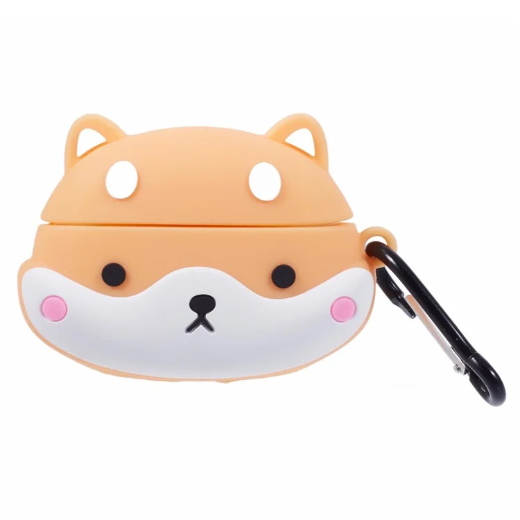 For Apple AirPods Pro Bluetooth-compatible Earphones Silicone Cover Shiba Inu Shape Protective Case