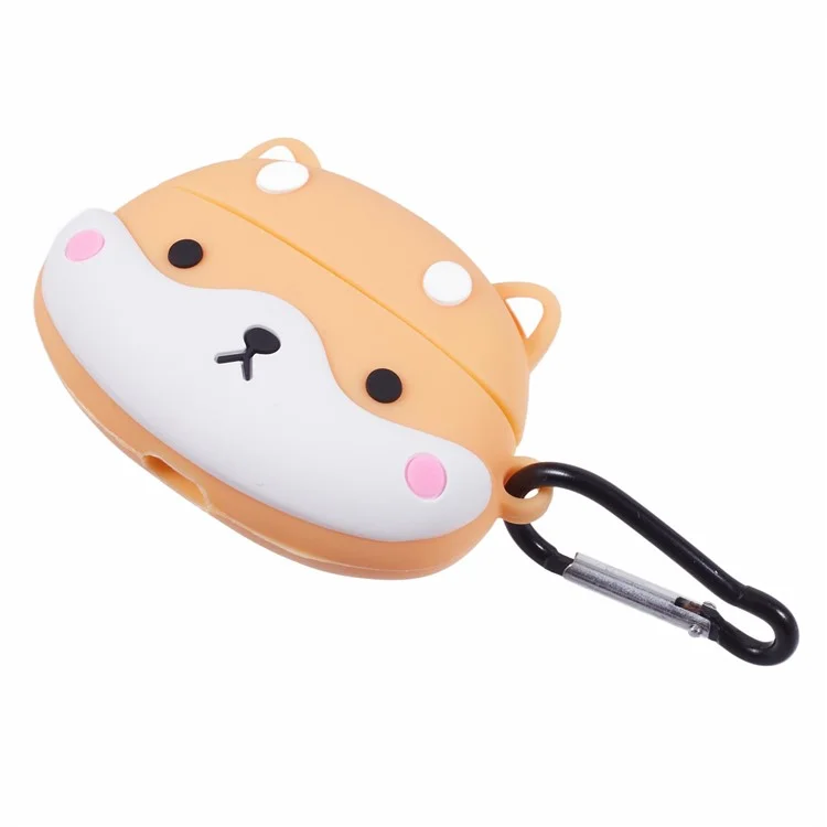 For Apple AirPods Pro Bluetooth-compatible Earphones Silicone Cover Shiba Inu Shape Protective Case