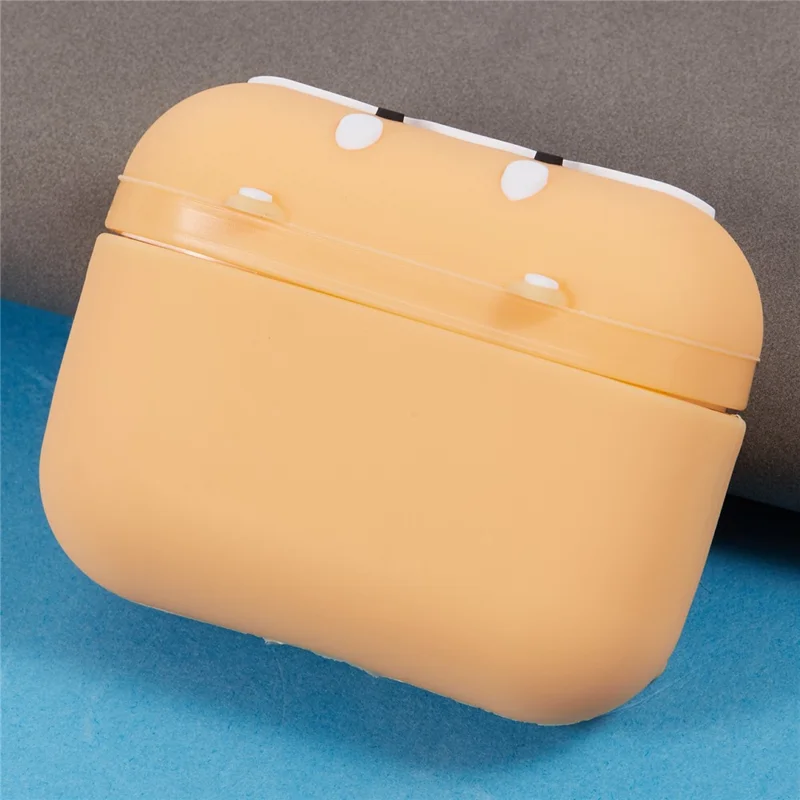 Per Apple AirPods Pro Custodia in silicone Shiba Inu Design Copertura per auricolari Bluetooth con moschettone