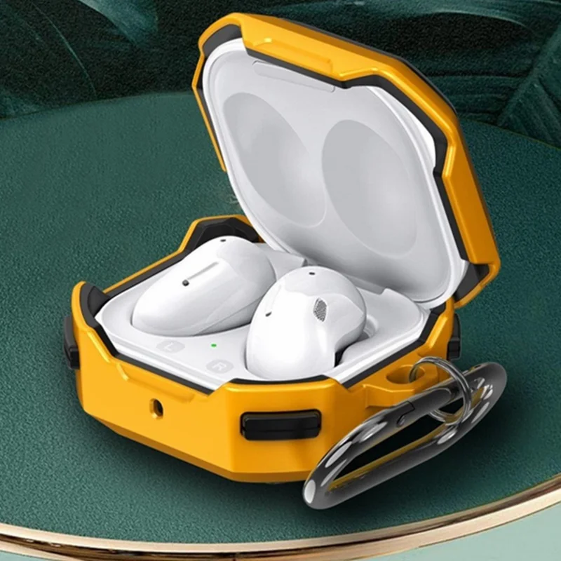 For Samsung Galaxy Buds FE / Buds2 Pro / Buds2 / Buds Pro / Buds Live Bluetooth-compatible Earphone Cover TPU+PC Anti-Drop Case - Yellow