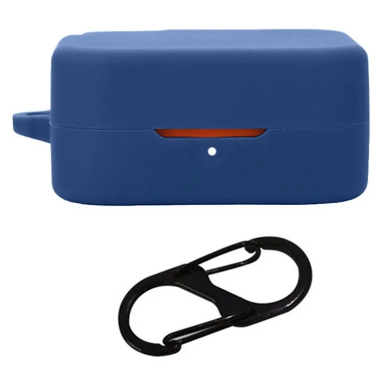 For Nothing CMF Buds Pro 2 Case Bluetooth-compatible Earphone Silicone Cover with Anti-Lost Buckle - Dark Blue
