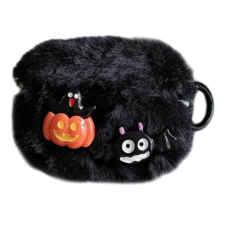 Para Apple AirPods 3 Case Halloween Pumpkin Bat Tpu Top Com Fivela de Anel