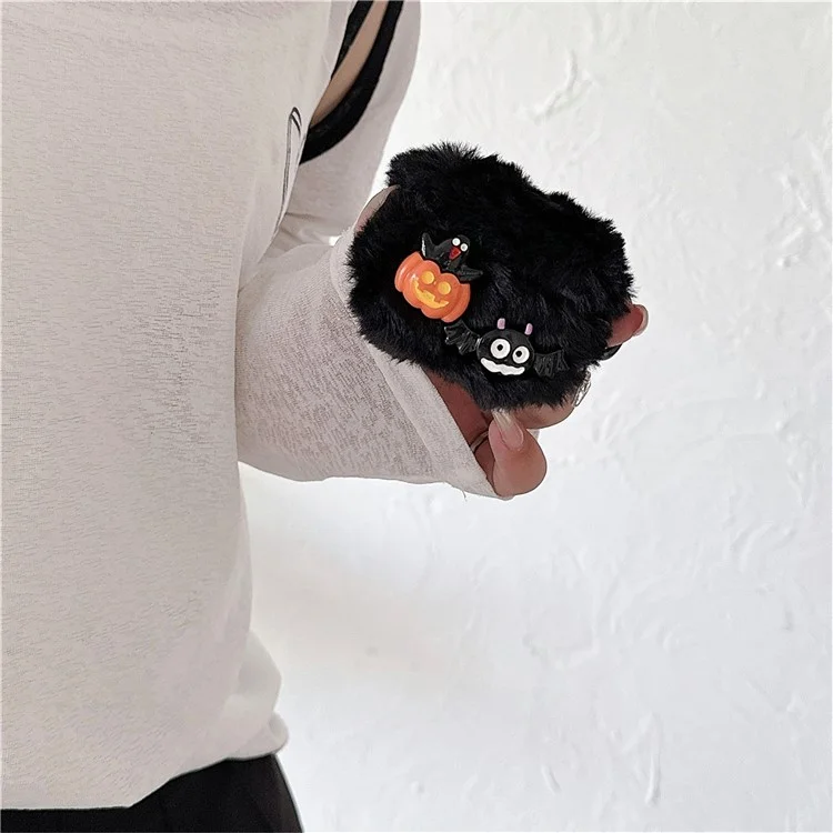 Para Apple AirPods 3 Case Halloween Pumpkin Bat Tpu Top Com Fivela de Anel