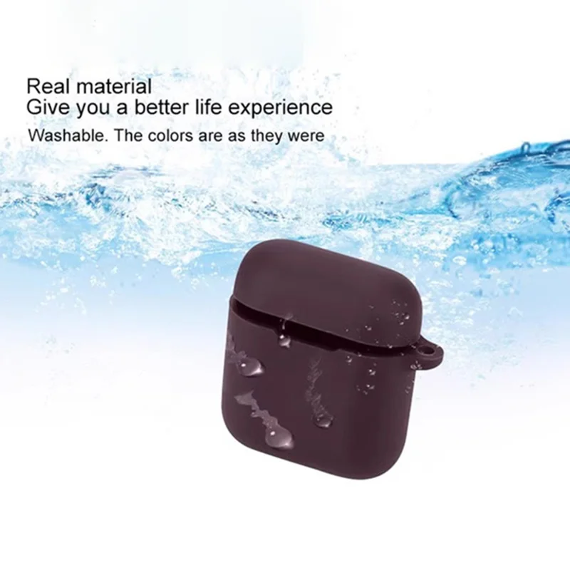 For Marshall Minor III True Wireless Headphones Case Scratch Proof Silicone Cover with Buckle - Beige