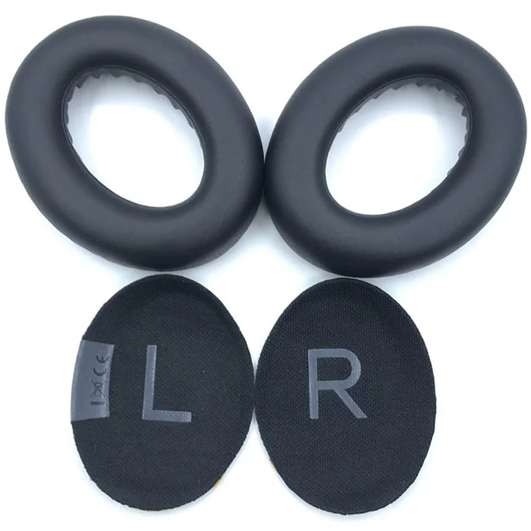 1 paire d'écouteurs pour casque Bose 700 en cuir protéinique + coussinets en mousse - Noir