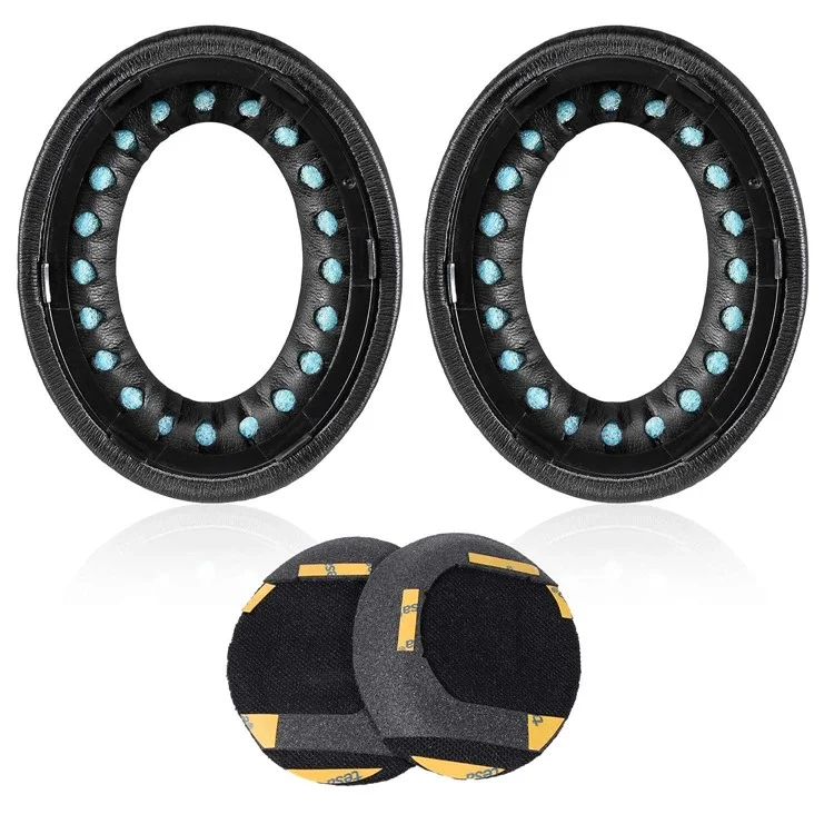 1 paire d'écouteurs pour casque Bose 700 en cuir protéinique + coussinets en mousse - Noir