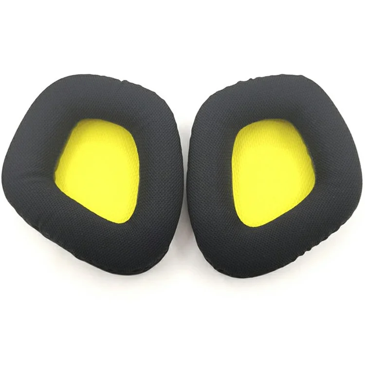 1Pair For Corsair VOID PRO ELITE Replacement Earpads Headphone Cushions Ear Pad - Mesh Cloth / Yellow