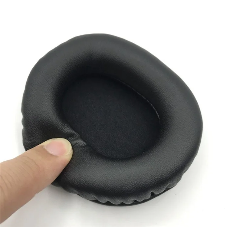 1Pair For Audio-Technica ATH-SR30BT Headphone Ear Pads Protein Leather Earmuffs - Black