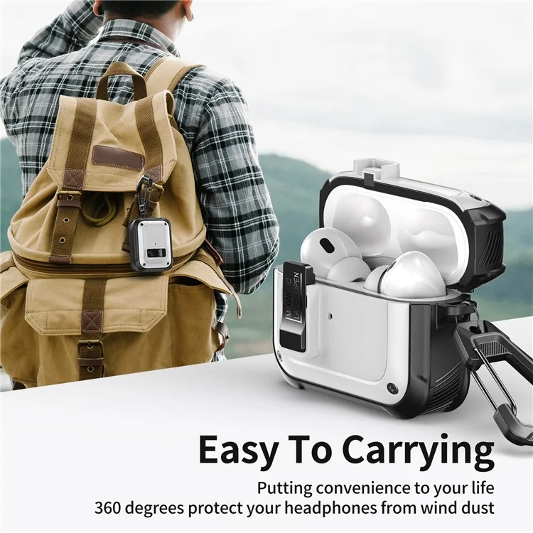 Para Apple AirPods 3 Case Compatível Com MagSafe TPU+PC Automatic Open Earphone Tampa - Branco de Marfim