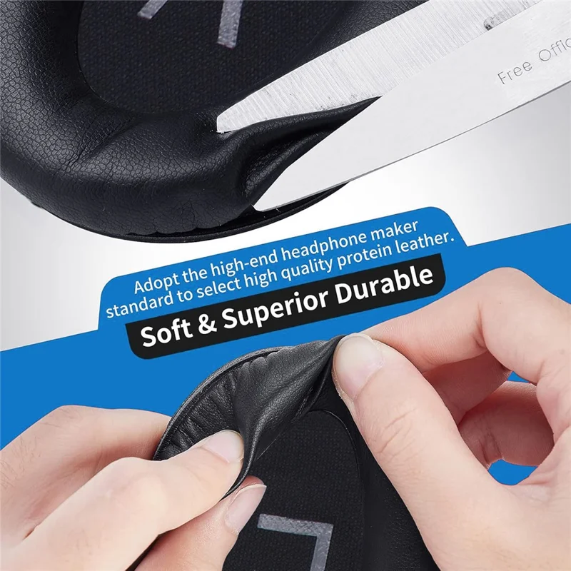 For Bose 700/NC700 Bluetooth-compatible Headphone 1 Pair Replacement Protein Leather Earpads Ear Cushions - White