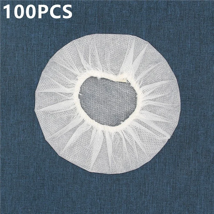 100Pcs 10-13cm Headphone Ear Covers Disposable Sanitary Non-Woven Earpad Covers - White