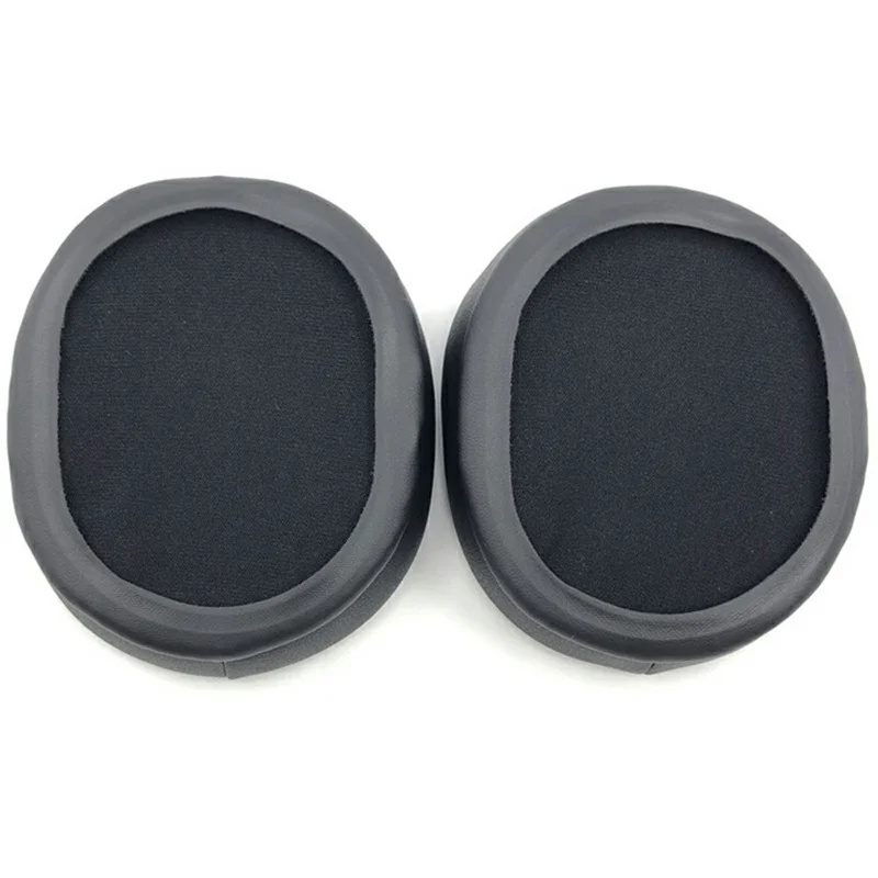 1 Pair Protein Leather Earpads for Audio-Technica ATH-WS990BT Headphone Earmuffs - Black