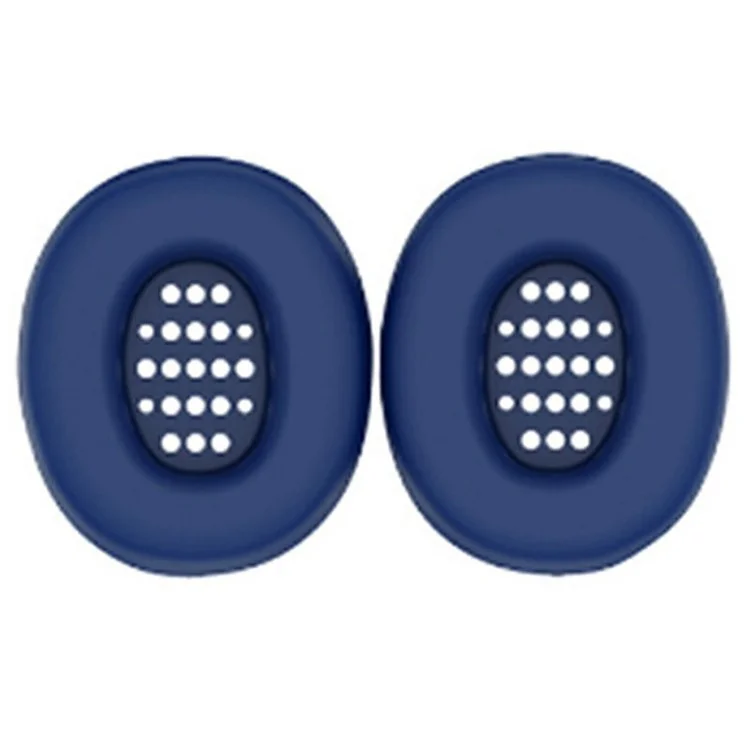 1 Pair Earpad Silicone Case for JBL Tune 770NC On-Ear Headphone Cushion Protective Cover - Dark Blue