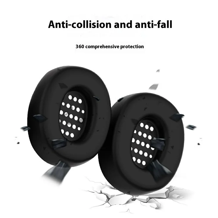 1 Pair Earpad Silicone Case for JBL Tune 770NC On-Ear Headphone Cushion Protective Cover - Dark Blue