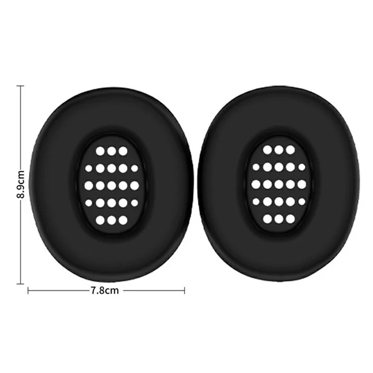 1 Pair Earpad Silicone Case for JBL Tune 770NC On-Ear Headphone Cushion Protective Cover - Dark Blue