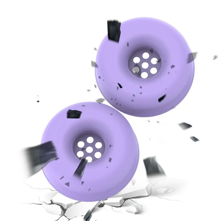 1 Pair Earpad Silicone Case for JBL Tune 520BT On-Ear Headphone Cushion Protective Cover - Purple