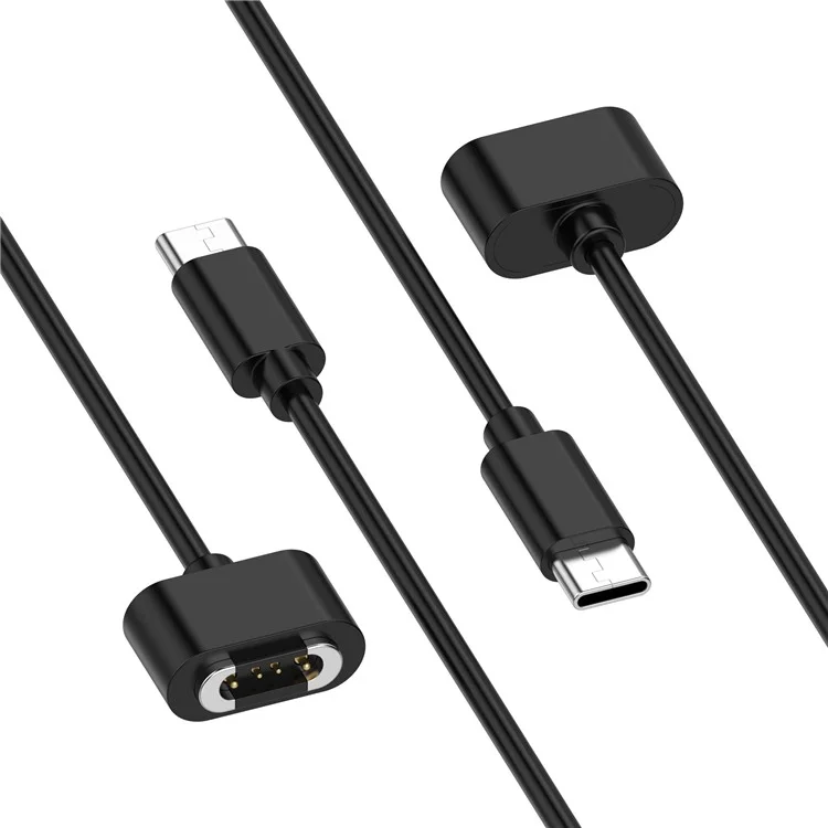 Câble de charge pour montre connectée Xiaomi Mitu Children Watch S1 - Cordon d'alimentation de 100 cm - Type-C / Noir
