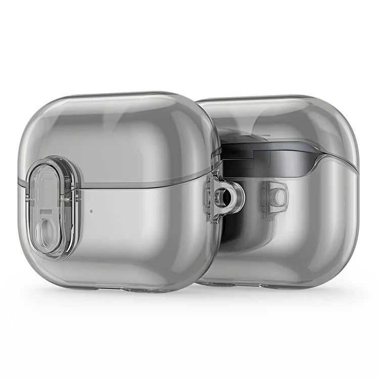 DUX DUCIS SECI Series For Samsung Galaxy Buds3 Pro  /  Buds3 Case PC+TPU Bluetooth-compatible Earbuds Cover with Hook - Grey