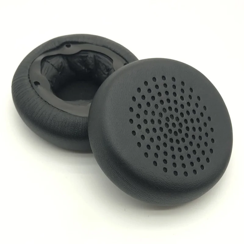 1 Pair For iKF R1 Headphone Earpads Leather+Memory Foam Ear Pads Cushions - Black