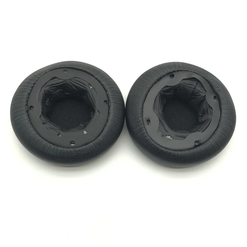 1 Pair For iKF R1 Headphone Earpads Leather+Memory Foam Ear Pads Cushions - Black