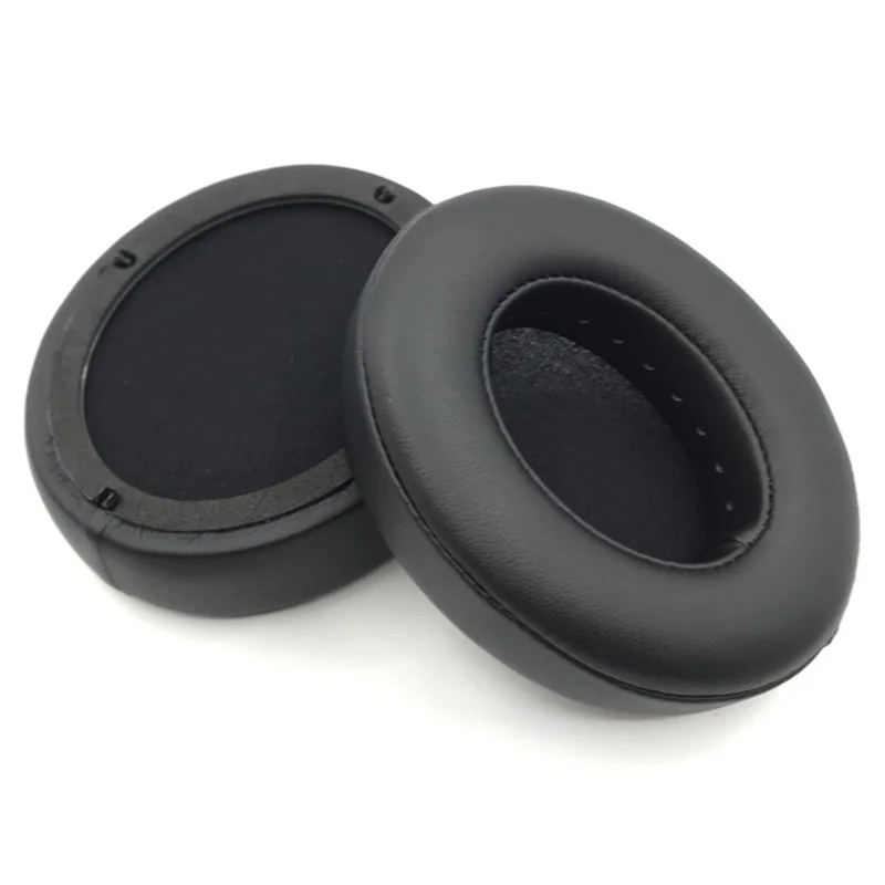 1Pair For Edifier W855BT Headphone Ear Pads PU Leather Earmuffs - Black