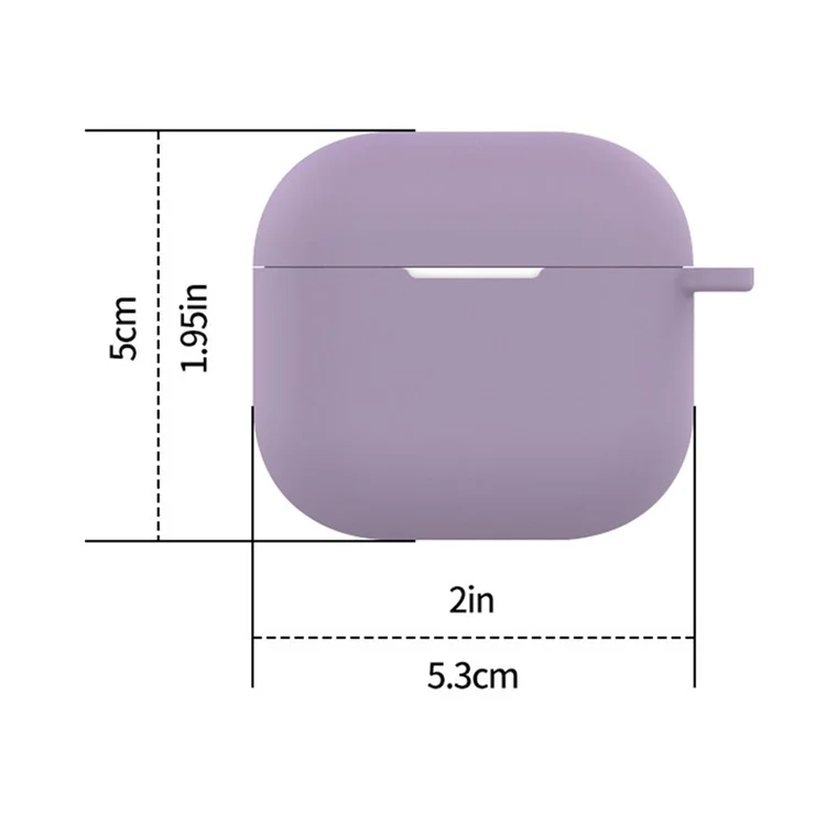 Para AirPods 4 Silicone Case Integrated Bluetooth Earbuds Protective Cover with Hook - Black
