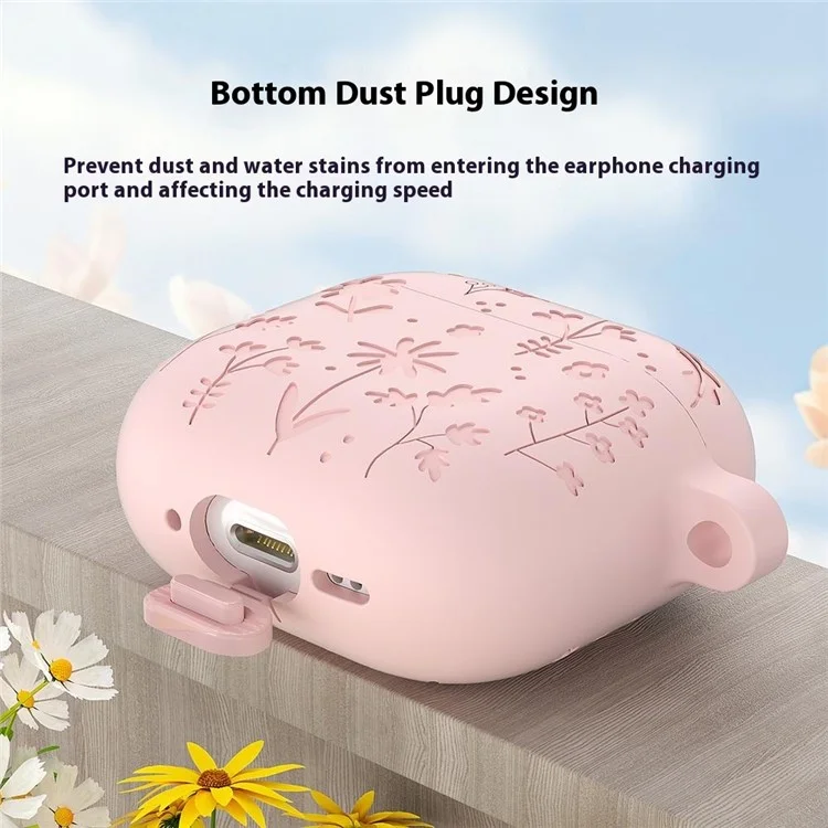 Для Apple Airpods 3 Case Floral Patter - Матча Грин