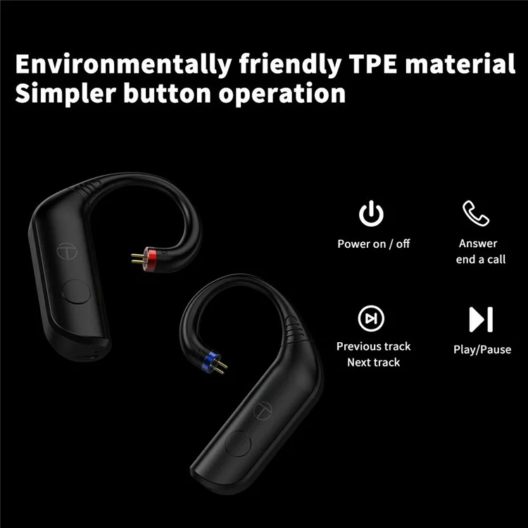 TRN BT20 Pro True Wireless Bluetooth-compatible 5.3 Earphone Module Pluggable Waterproof Large Cavity Headset Module - MMCX