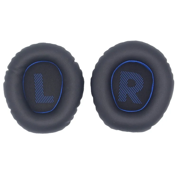 For JBL Quantum 350 / 360 Headphone Protein Leather Ear Pads+Mini Crowbar+Head Beam Sleeve - Blue