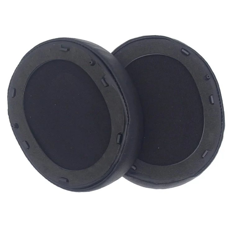 For Edifier W820NB Headphone Protein Leather Ear Pads+Mini Crowbar+Head Beam Sleeve - Black