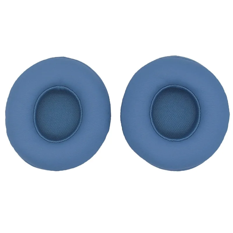 1 Pair For Beats Solo 4 Headphone Earpads Protein Leather Replacement Earmuffs with Crowbar - Blue