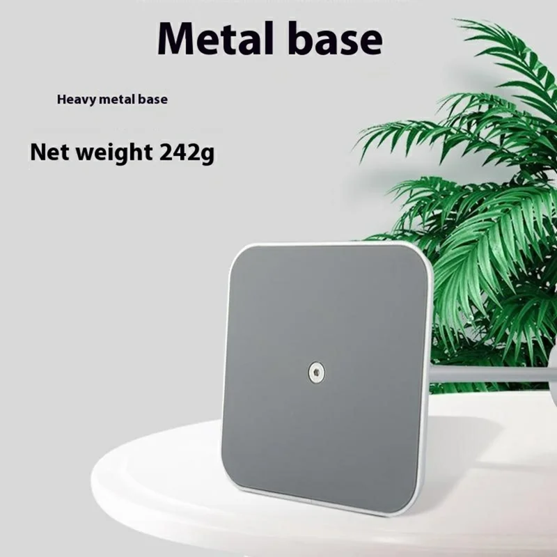 JD079 Headphone Desktop Stand Aluminum Alloy + Silicone Gaming Headset Holder Rack - Silver