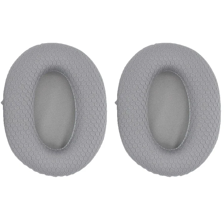 JZF-501 1 Pair for Razer Opus X Headphone Earpads Sponge+Mesh Cloth Ear Cushions - Grey