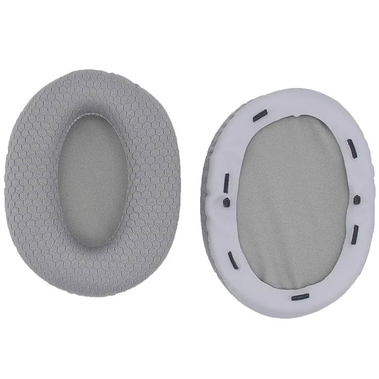 JZF-501 1 Pair for Razer Opus X Headphone Earpads Sponge+Mesh Cloth Ear Cushions - Grey