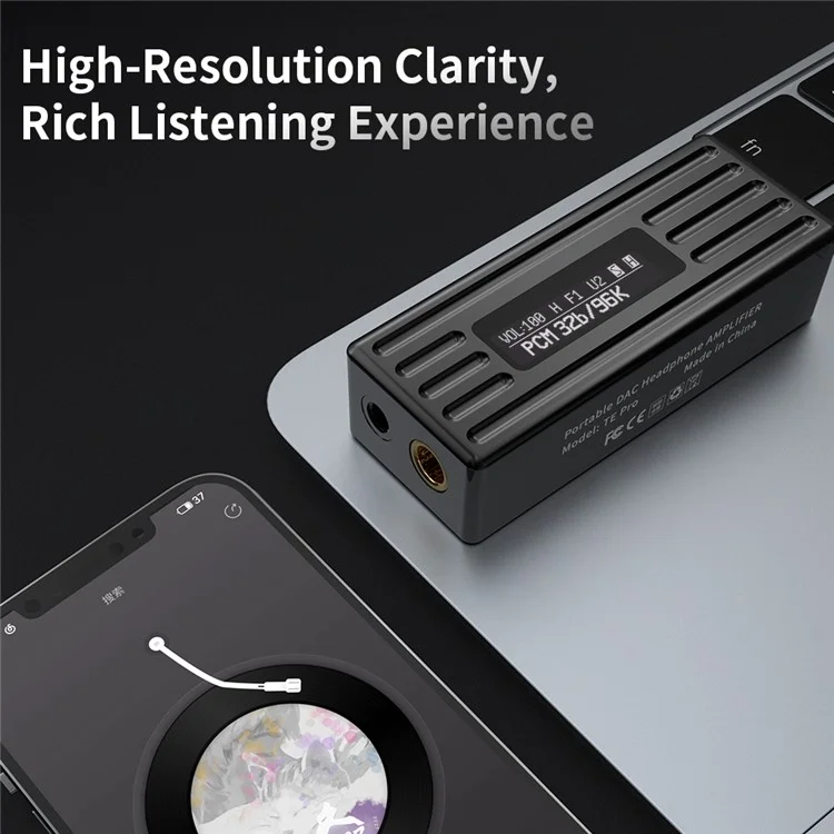 TRN TE Pro Portable Headphone Decoding Amplifier OLED Screen Lossless HiFi DAC Amplifier