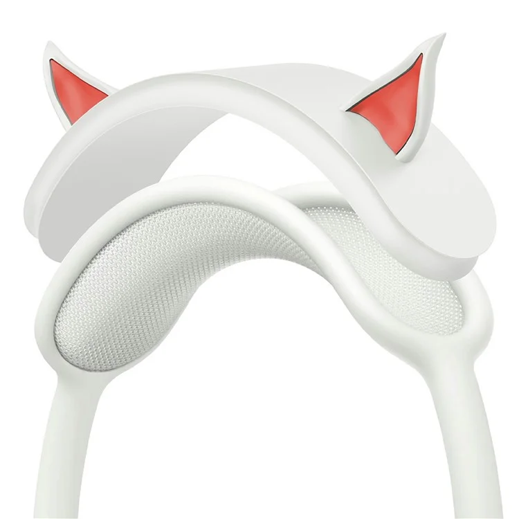 For AirPods Max Silicone Headband Cover Elf Ear Design Headphones Accessories - White