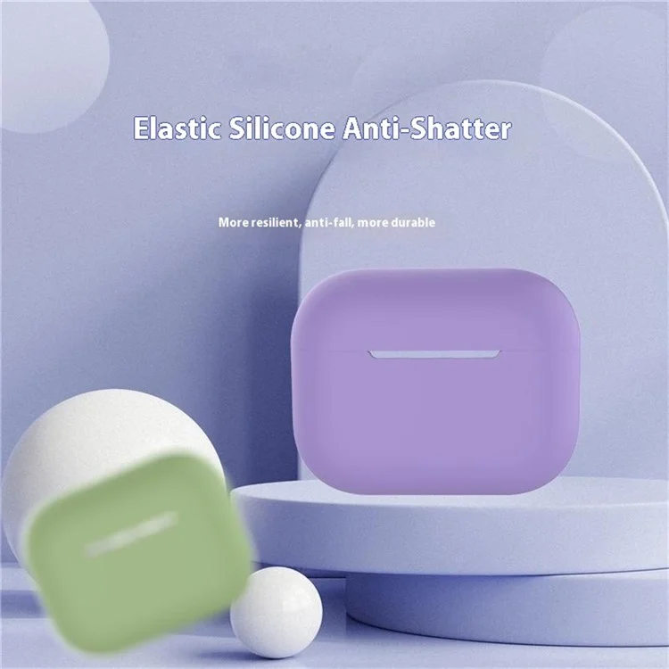 Para Airpods Pro 2 Case Bluetooth Fone de Ouvido Com Capa de Silicone de Cor Sólida Com Cordão - Branco