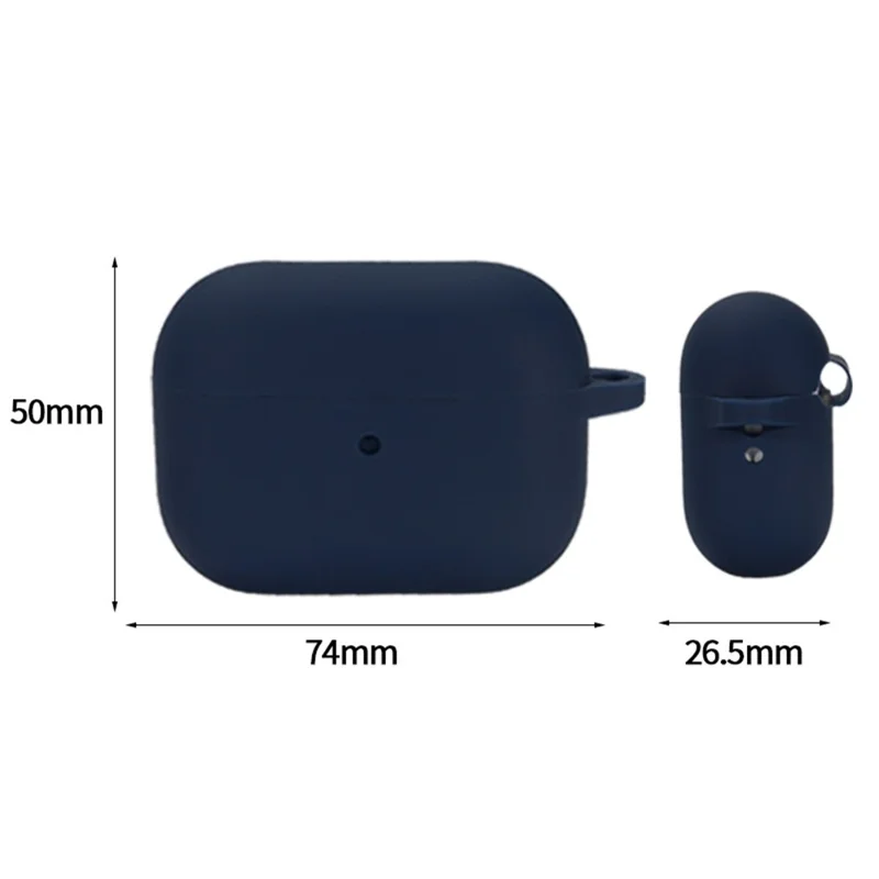 Acheter en Vrac Pour AirPods Pro 2 Silicone Boîte Avec Couverture de Protection Des Écouteurs Bluetooth Carabiner - Vert Noirâtre
