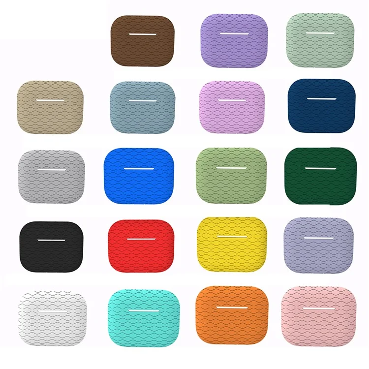 Für AirPods Pro 2 Silicon -hülle Mit Lanyard Bluetooth Earphone Water Ripple Deckung - Braun