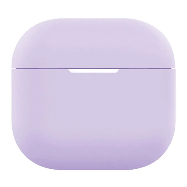 Für AirPods 4 Silikon-Schutzhülle, Bluetooth-Kopfhörer, kratzfester Schutz - Hellviolett