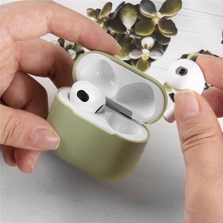 Für AirPods 4 Silikon-Schutzhülle, Bluetooth-Kopfhörer, kratzfester Schutz - Hellviolett