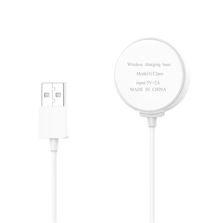 Magnetic Wireless Charger for Huawei Watch GT 5 46mm 41mm / Watch D / Watch GT Runner / Watch GT 3 46mm / Watch 3 / GT 2 Pro - White