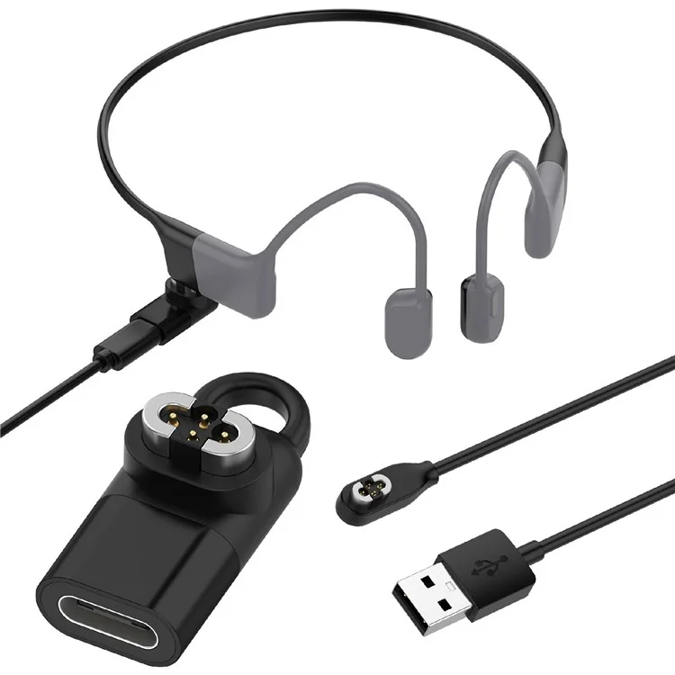 Para Shokz Openswim Pro S710 Auriculares de Conducción Ósea Adaptador de Carga Tipo-C Conector Magnético