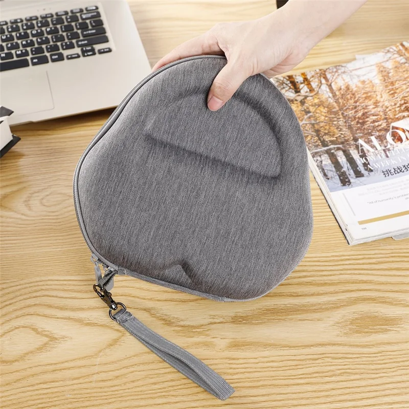 For AirPods Max with USB-C / Max EVA Storage Bag Headphone Carrying Case with 1 Pair Earpad Silicone Case - Pink