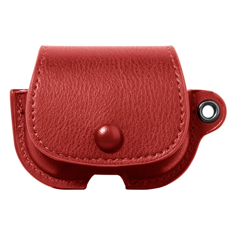 Für Apple AirPods Pro 2 / AirPods Pro Ladecase-Abdeckung im Rucksackstil Leder+PC Kopfhörer-Schutzhülle - Rot
