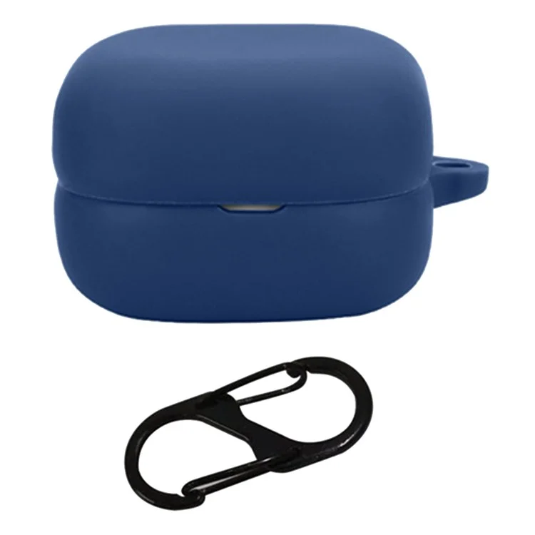 Custodia in silicone per Sony LinkBuds Open WF-L910 con fibbia antiscivolo - Blu notte