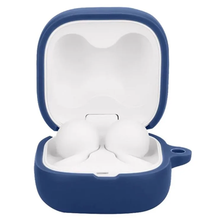 Custodia in silicone per Sony LinkBuds Open WF-L910 con fibbia antiscivolo - Blu notte