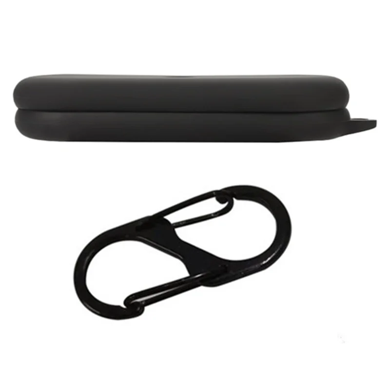 For Nothing Ear (open) Bluetooth-compatible Earphones Case Silicone Cover with Anti-Lost Buckle - Black