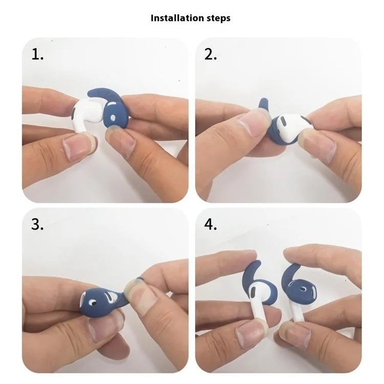 5 пар силиконовых насадок для наушников AirPods 4, защита от потери и пыли