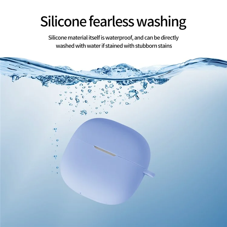 Custodia in silicone per Xiaomi Redmi Buds 6 Lite, protezione antigraffio per auricolari Bluetooth - Viola
